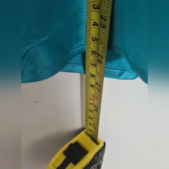 Nwt Victoria's Secret Teal Satin Chemise - Picture 5 of 5